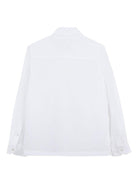 Camicia per bambino Givenchy Kids bianca con applicazione con ricamo - Rubino Kids