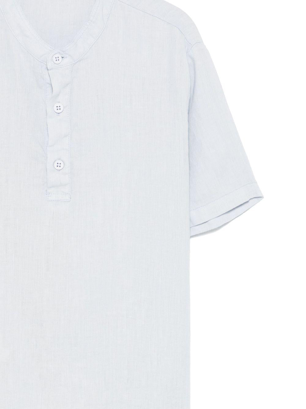 Camicia per bambino Il Gufo azzurro in lino - Rubino Kids