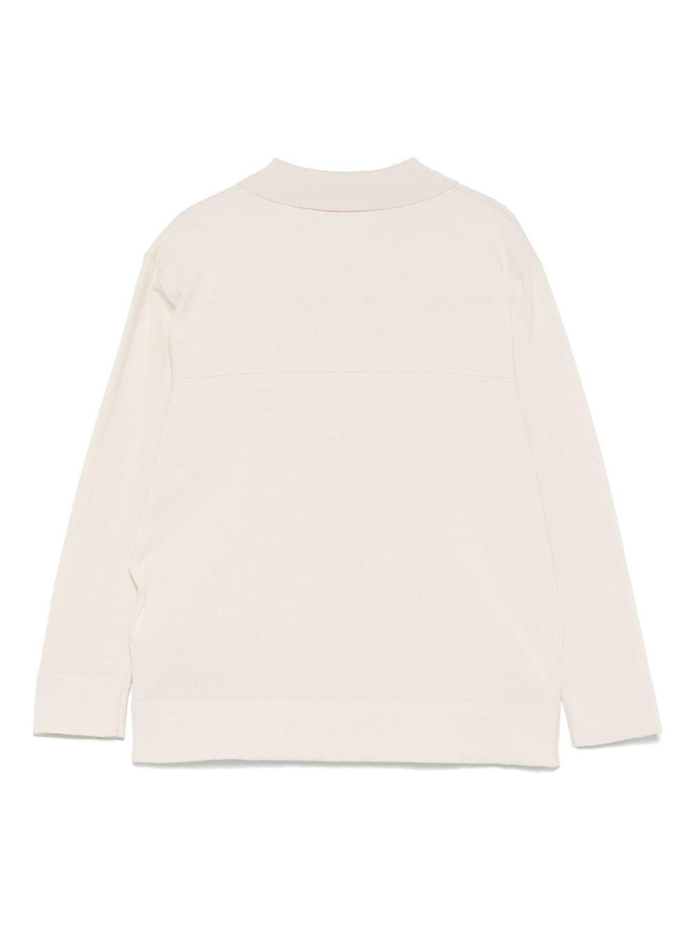 Camicia per bambino Paolo Pecora Kids beige in maglia - Rubino Kids