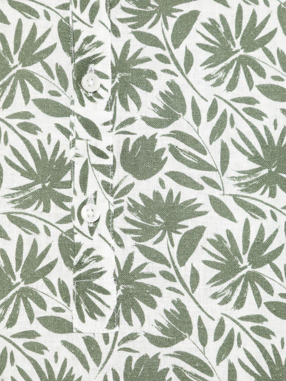 Camicia per bambino Paolo Pecora Kids bianco con stampa floreale - Rubino Kids