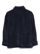 Camicia per bambino Paolo Pecora Kids blu in velluto a coste - Rubino Kids