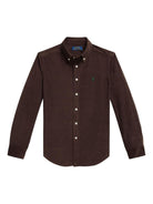 Camicia per bambino Polo Ralph Lauren Kids marrone con motivo Polo Pony - Rubino Kids