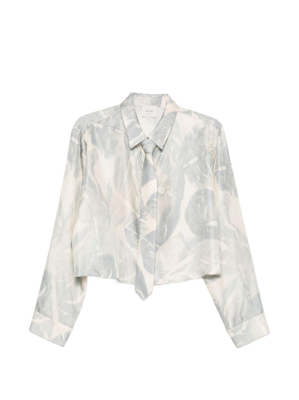 Camicia per donna Alysi beige con stampa floreale - Rubino Kids
