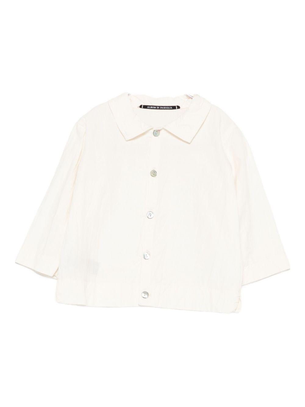 Camicia per neonato Album di Famiglia Kids beige con colletto classico - Rubino Kids