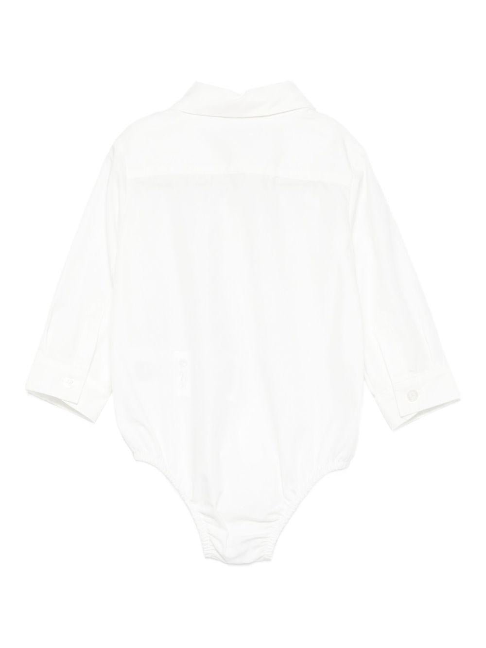 Camicia per neonato Fay Kids bianca con chiusura a scatto - Rubino Kids