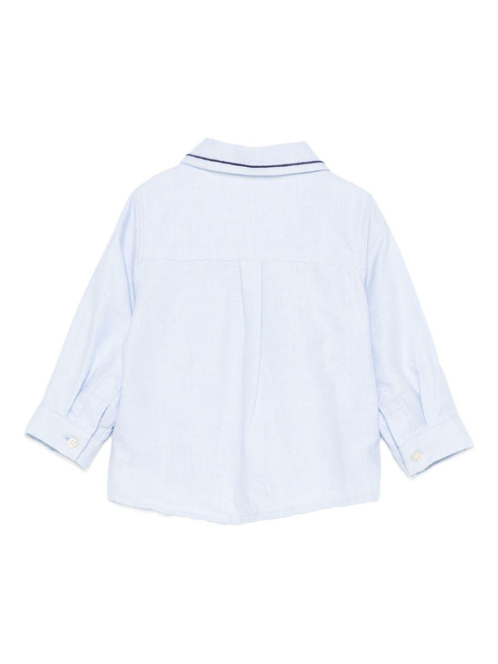 Camicia per neonato Tartine Et Chocolate azzurra con colletto polo - Rubino Kids