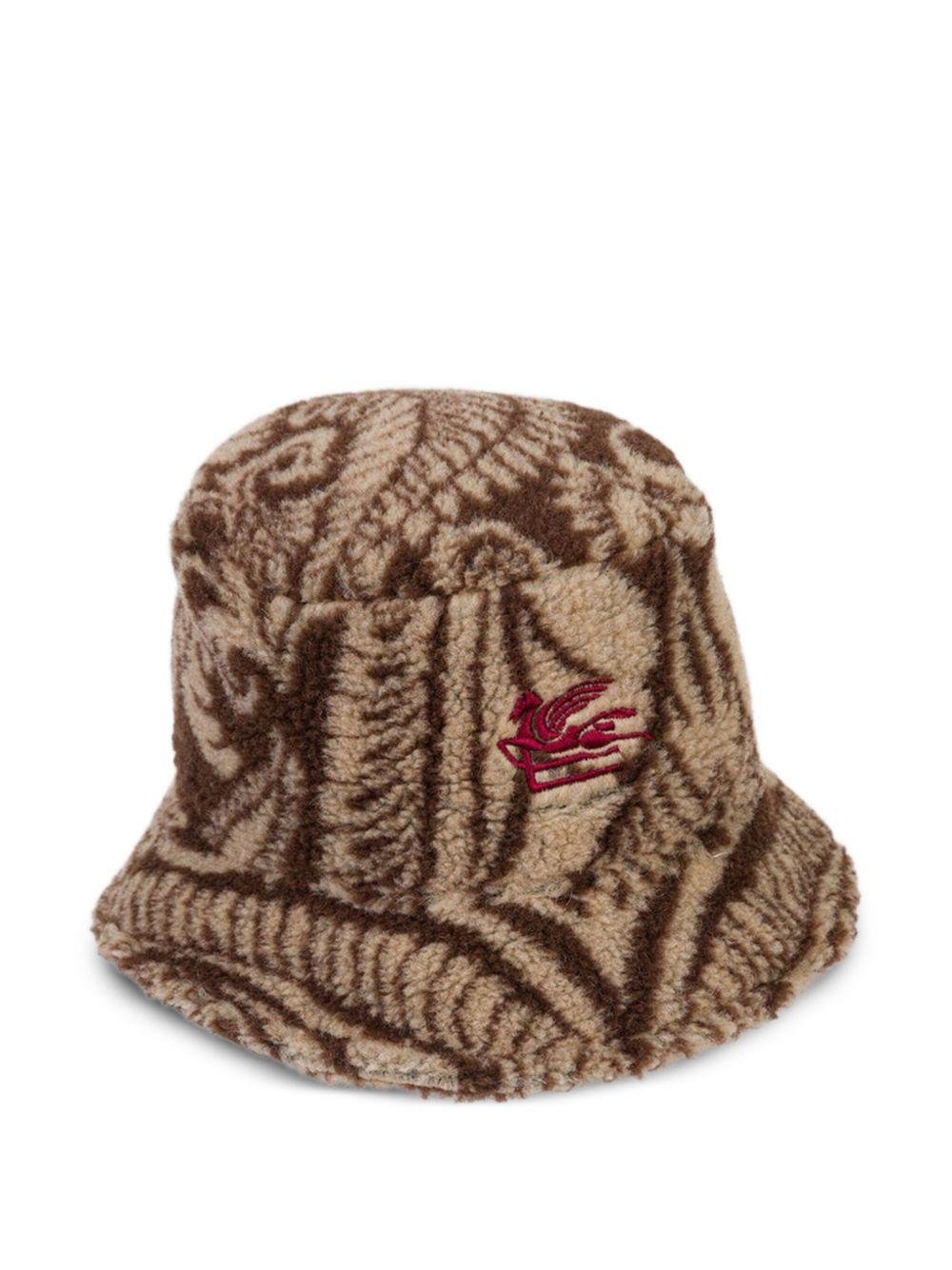 Cappello bucket per bambina ETRO Kids marrone con motivo Paisley - Rubino Kids