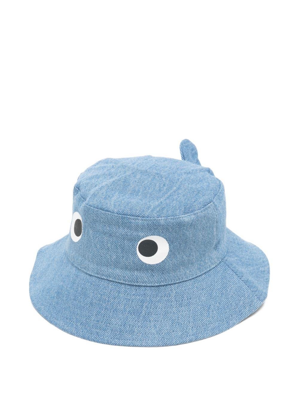 Cappello bucket per bambino Stella McCartney Kids in denim con applicazione - Rubino Kids