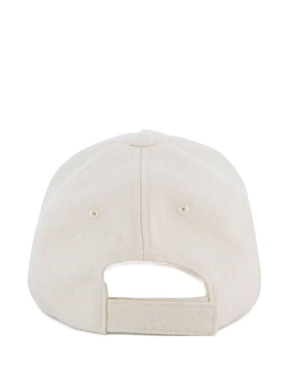 Cappello da baseball per bambina Chloé Kids bianco con ricamo - Rubino Kids