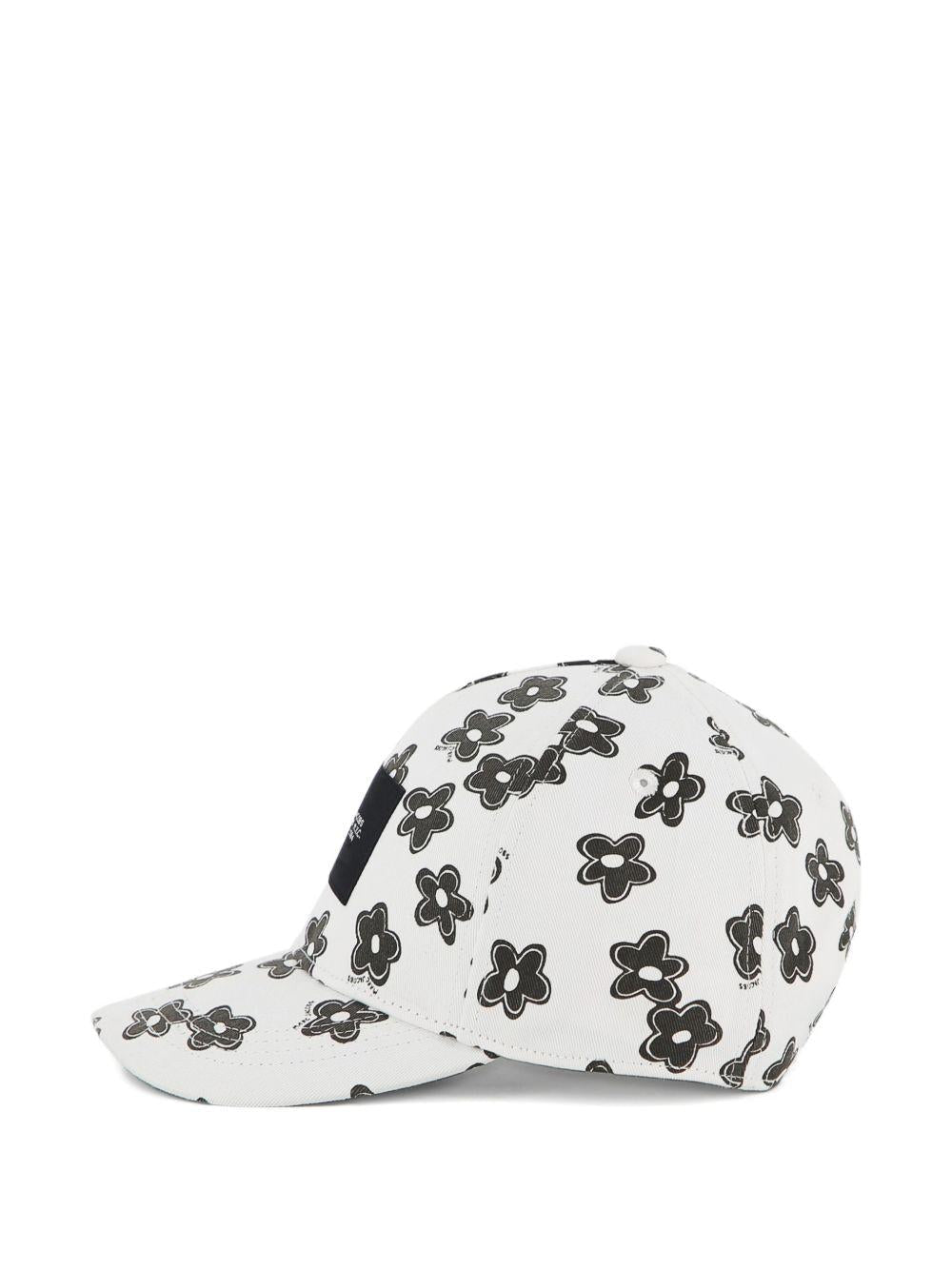 Cappello da baseball per bambina The Marc Jacobs Kids multicolore con stampa a fiori - Rubino Kids