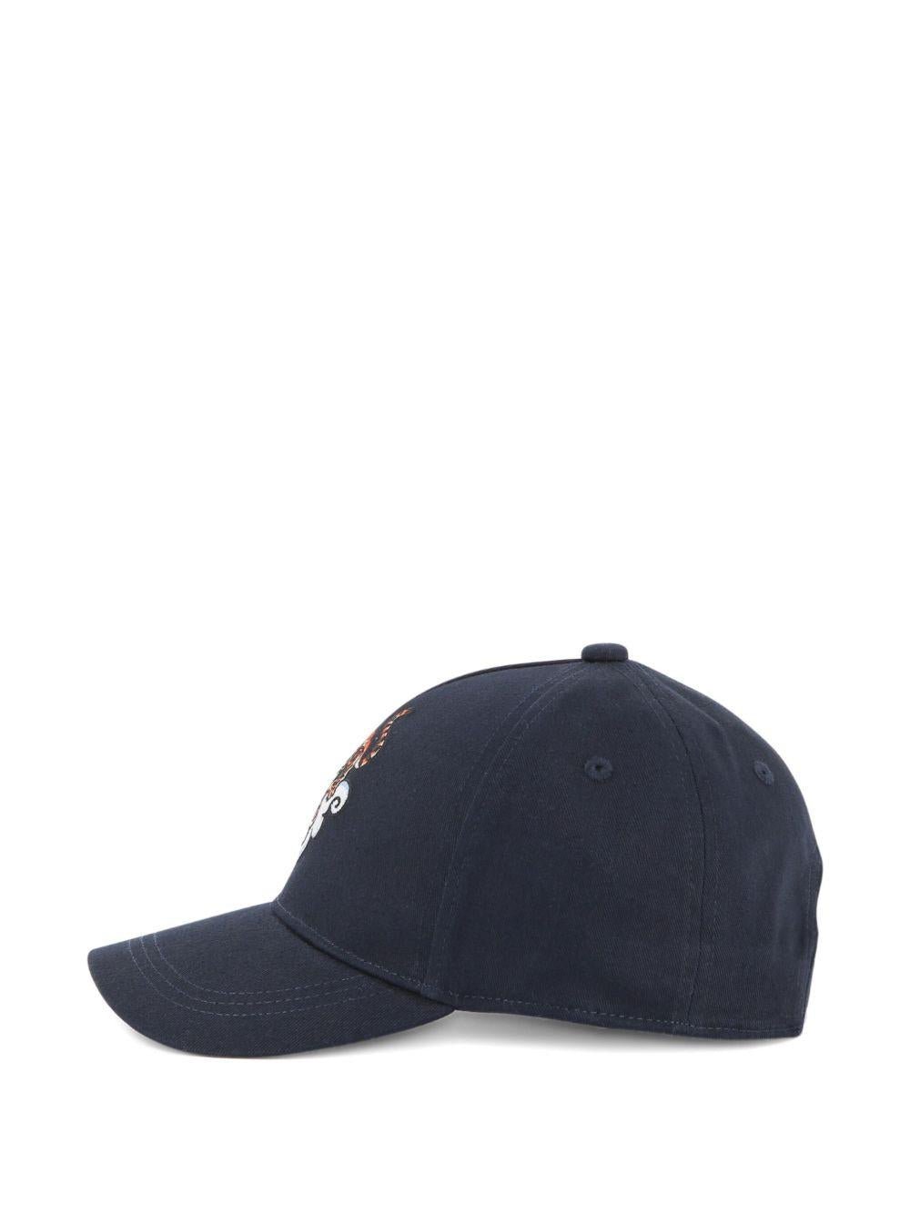 Cappello da baseball per bambino Kenzo Kids blu con ricamo Tiger - Rubino Kids