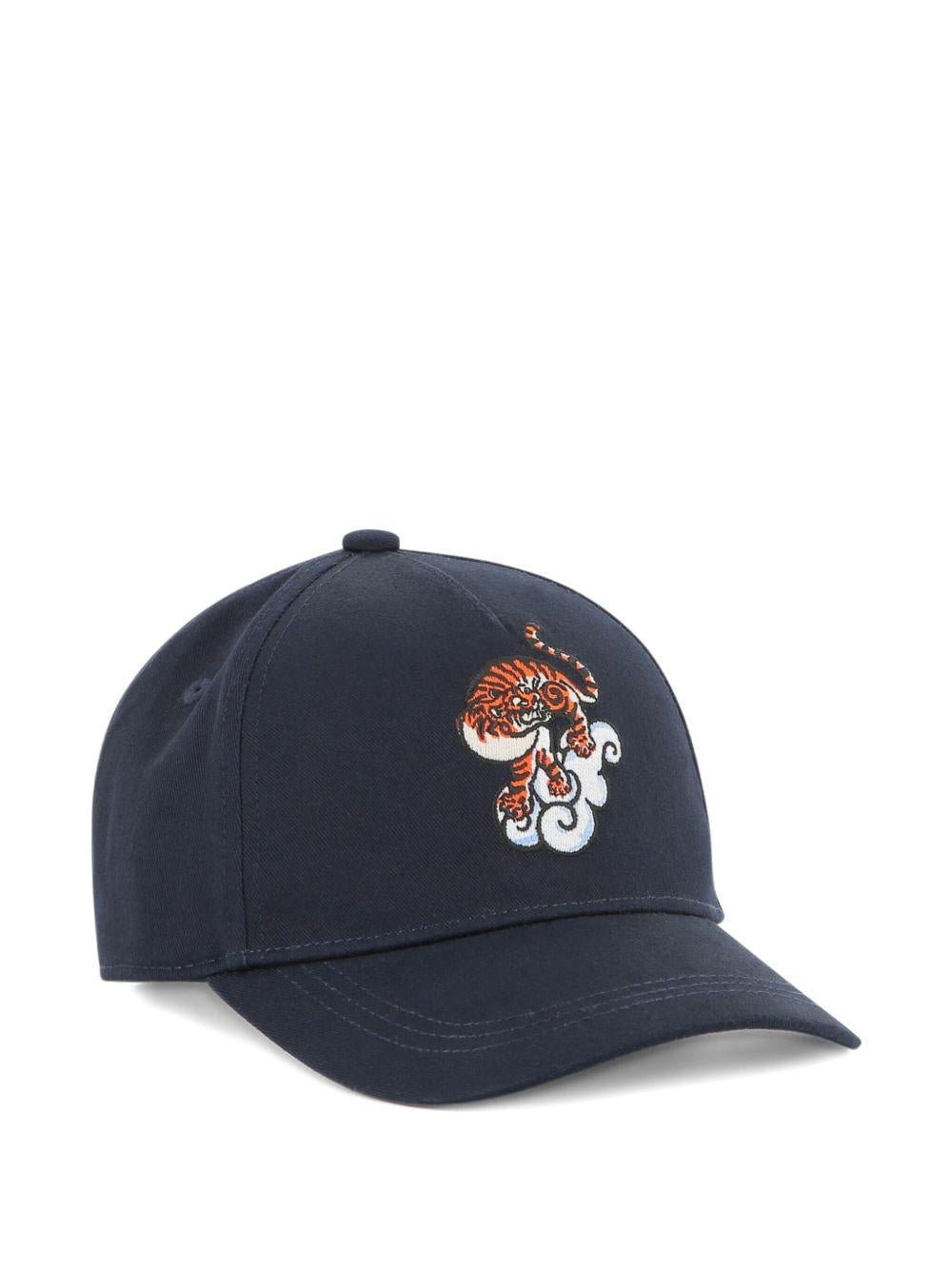 Cappello da baseball per bambino Kenzo Kids blu con ricamo Tiger - Rubino Kids