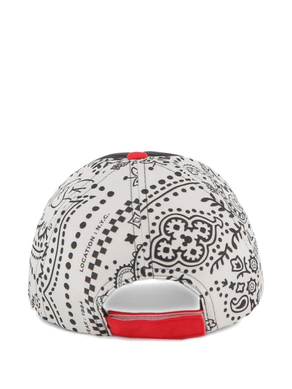 Cappello da baseball per bambino Marc Jacobs Kids x Disney Mickey Mouse multicolor con stampa bandana - Rubino Kids