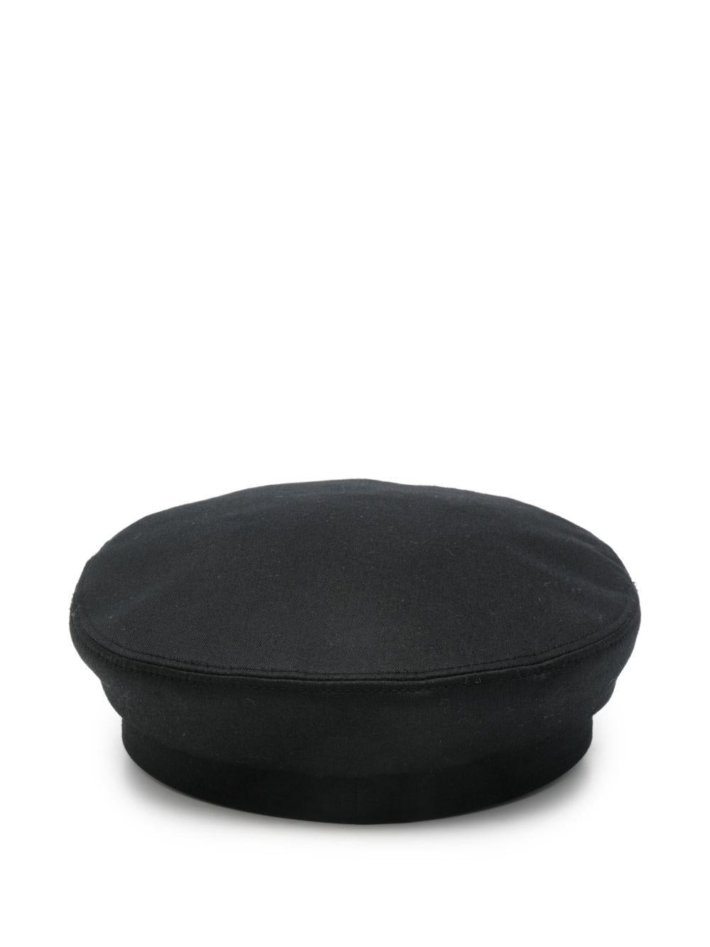 Cappello per bambina Balmain Kids nero con bottoni - Rubino Kids