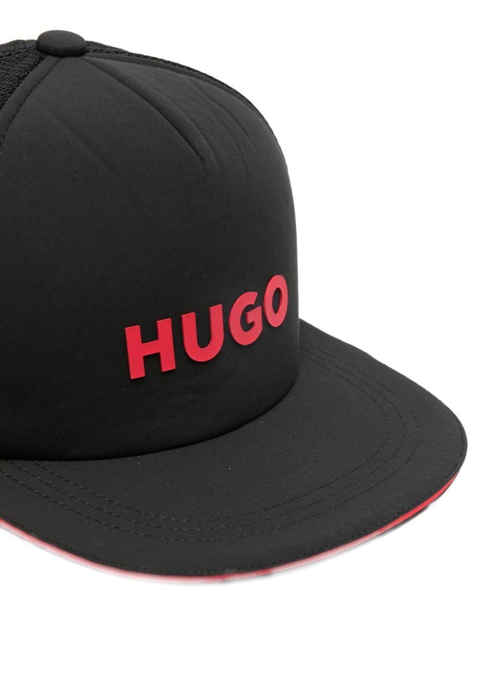 Cappello per bambino Hugo Kids nero con cinturino regolabile - Rubino Kids
