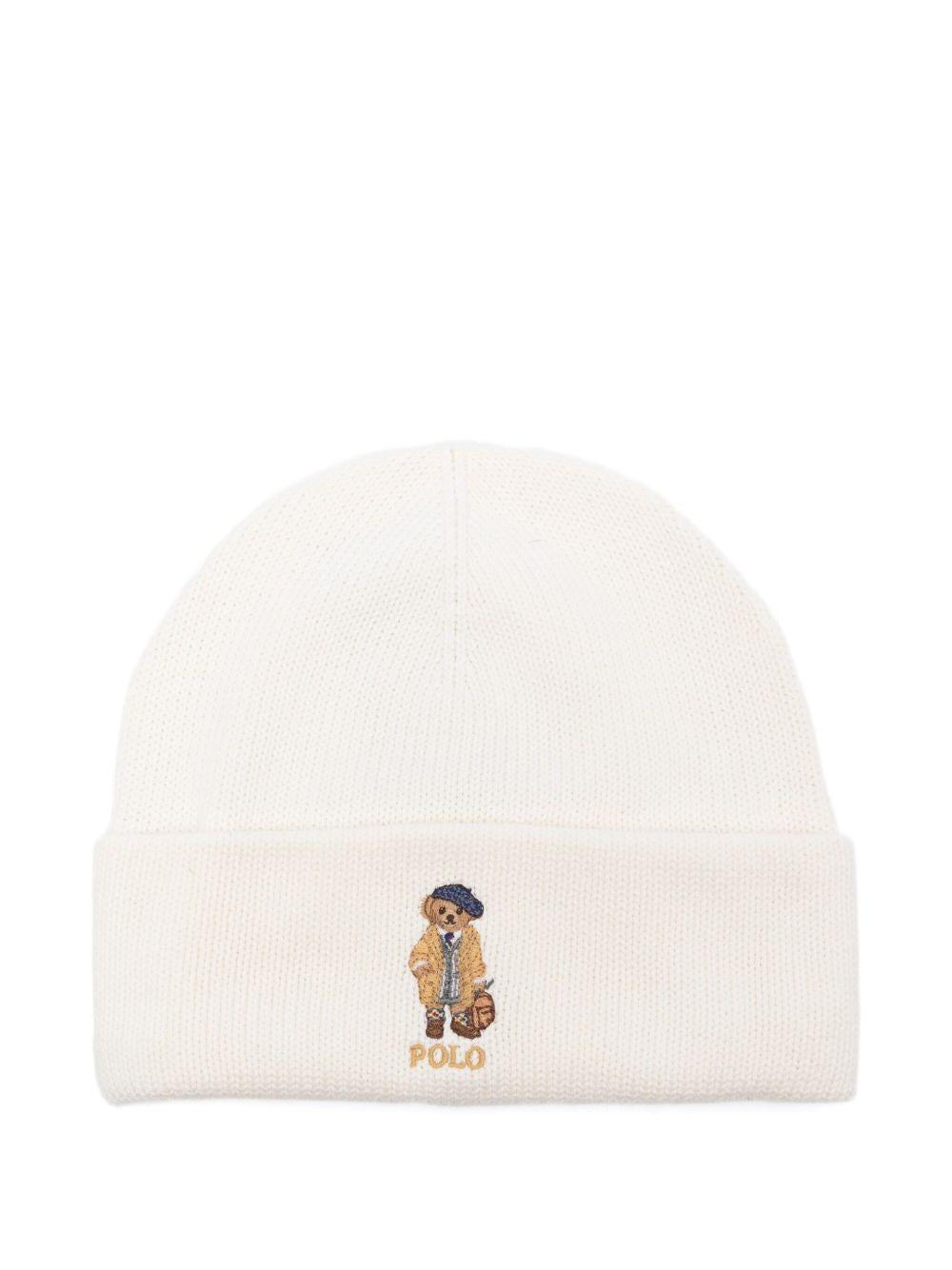 Cappello per bambino Polo Ralph Lauren Kids bianco con logo ricamato - Rubino Kids