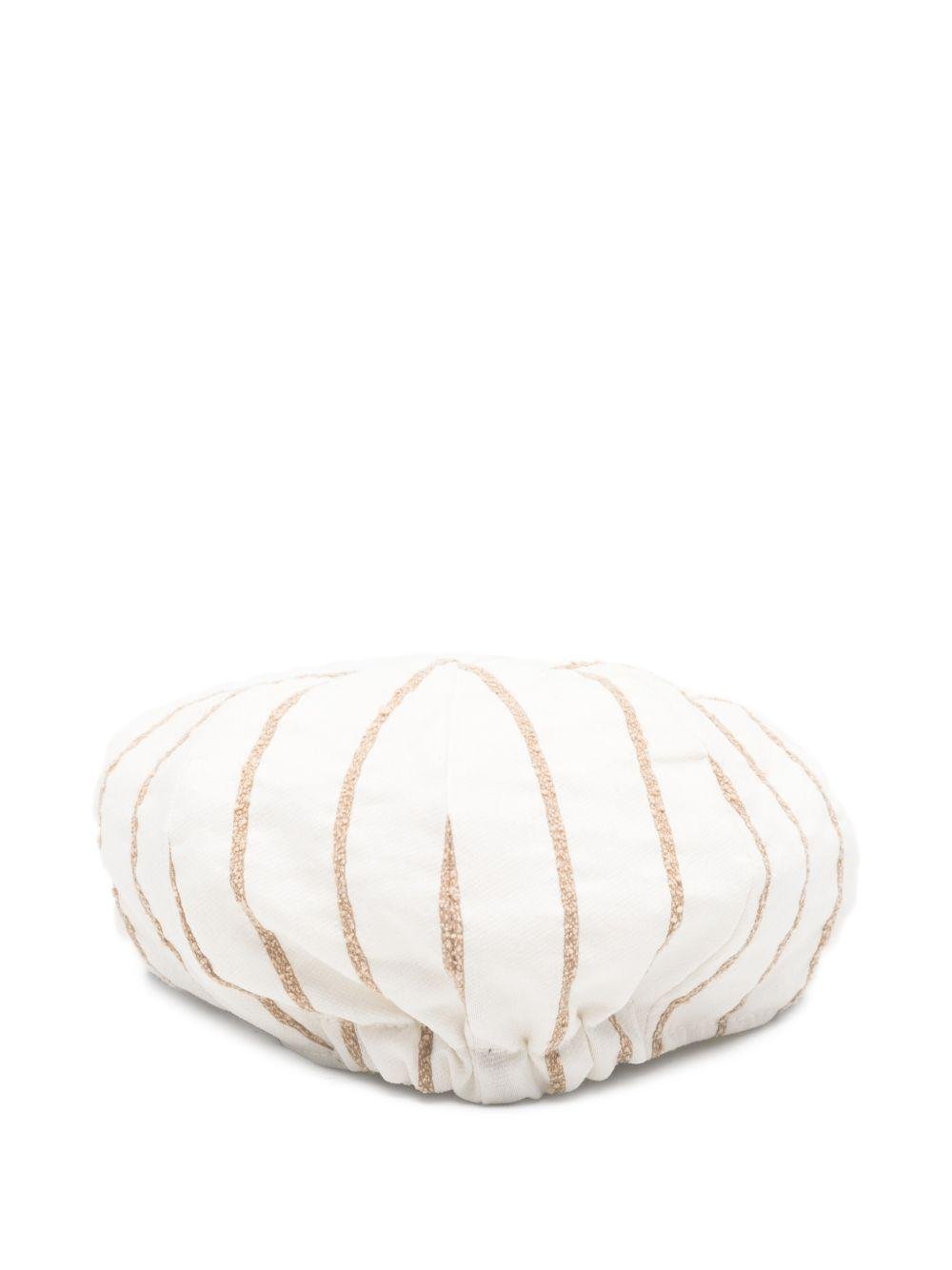 Cappello per neonato Colorichiari bianco con design a righe - Rubino Kids