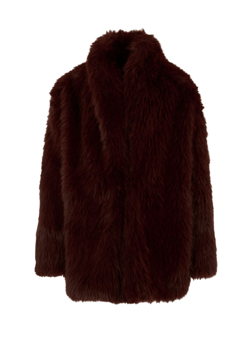 Cappotto per bambina MSGM Kids rosso con scollo a scialle - Rubino Kids