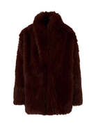 Cappotto per bambina MSGM Kids rosso con scollo a scialle - Rubino Kids