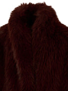 Cappotto per bambina MSGM Kids rosso con scollo a scialle - Rubino Kids