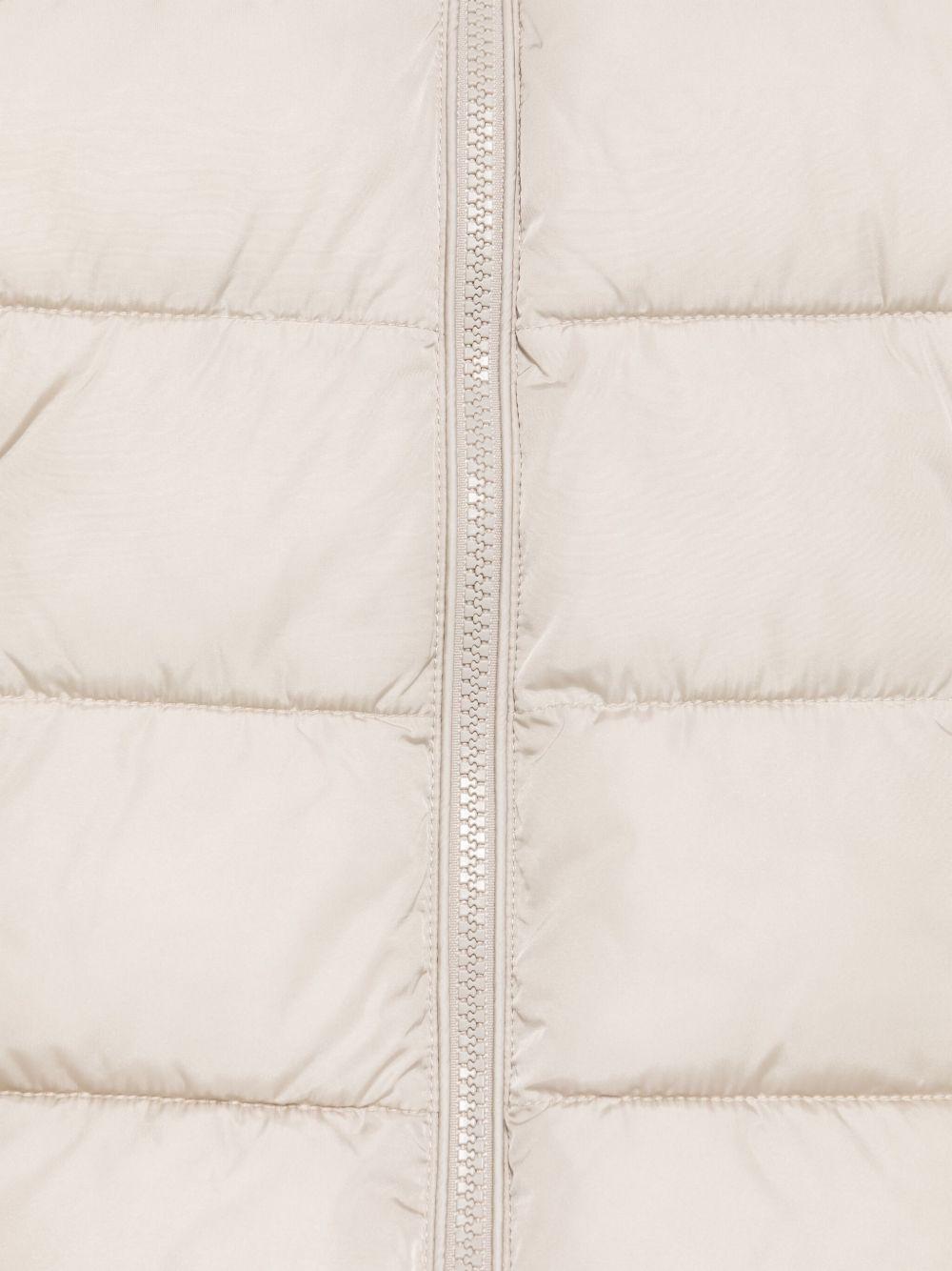 Cappotto per bambina Save The Duck Kids Tiri beige con effetto opaco - Rubino Kids