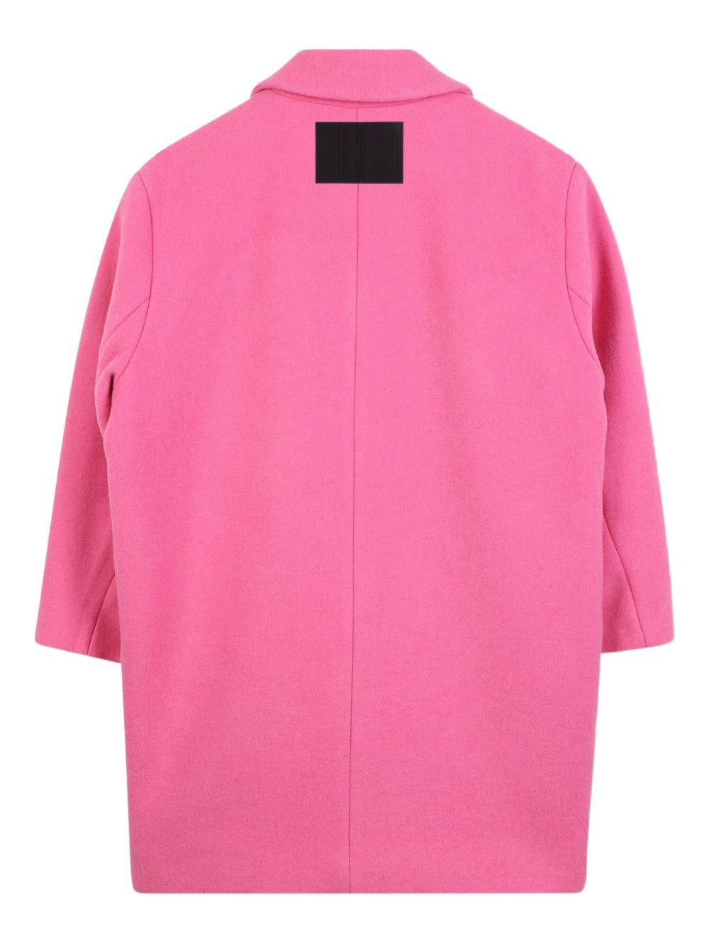 Cappotto per bambina The Marc Jacobs Kids rosa con ricamo a fiori - Rubino Kids