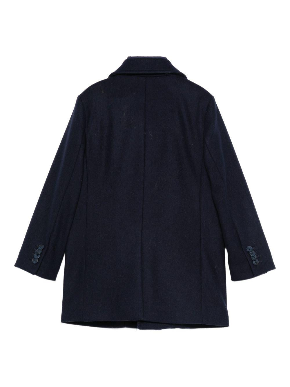 Cappotto per bambino Fay Kids blu con tasche frontali con patta - Rubino Kids