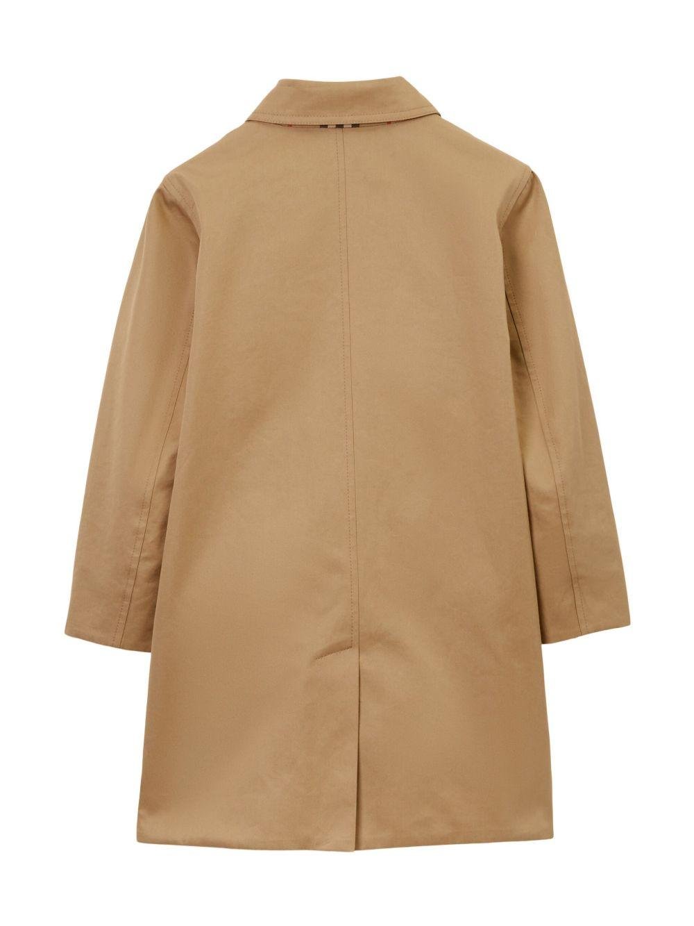 Cappotto reversibile Burberry Kids beige con fantasia a quadri Vintage Check - Rubino Kids