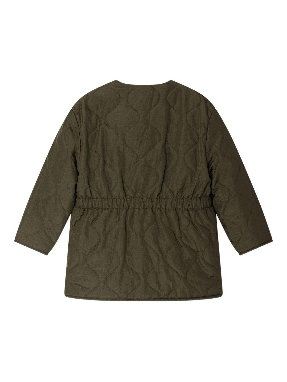 Cappotto trapuntato per bambina Bonpoint beige reversibile - Rubino Kids