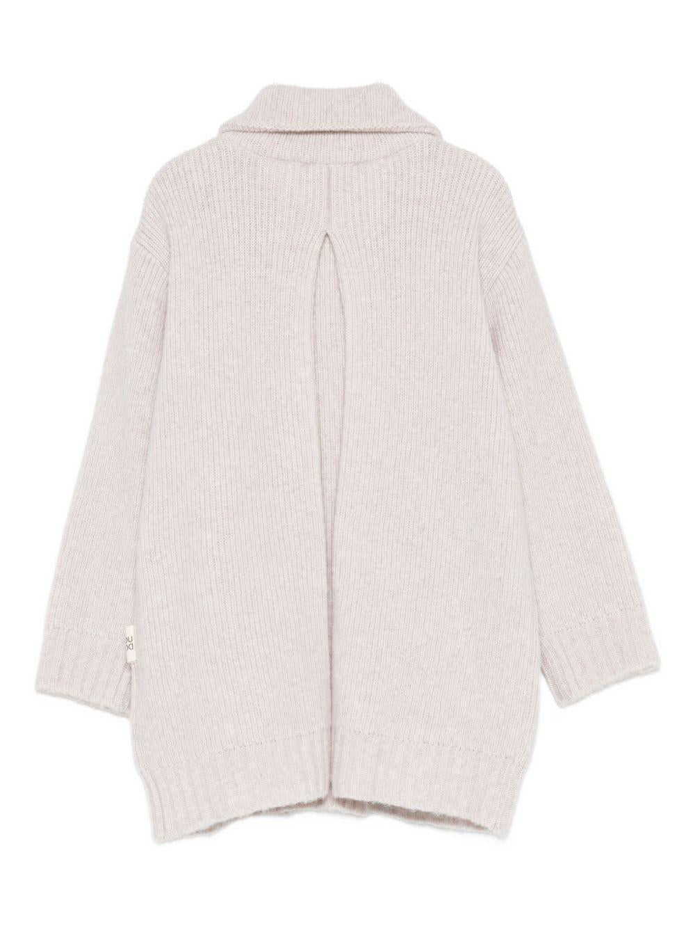 Cardigan per bambina Douuod Kids beige con chiusura a doppiopetto - Rubino Kids