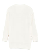 Cardigan per bambina MSGM Kids multicolore con logo ricamato - Rubino Kids