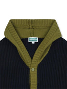 Cardigan per bambino Kenzo Kids blu con design color - block - Rubino Kids