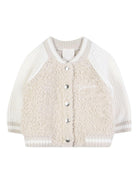 Cardigan per neonata Givenchy Kids beige con design ricamato - Rubino Kids