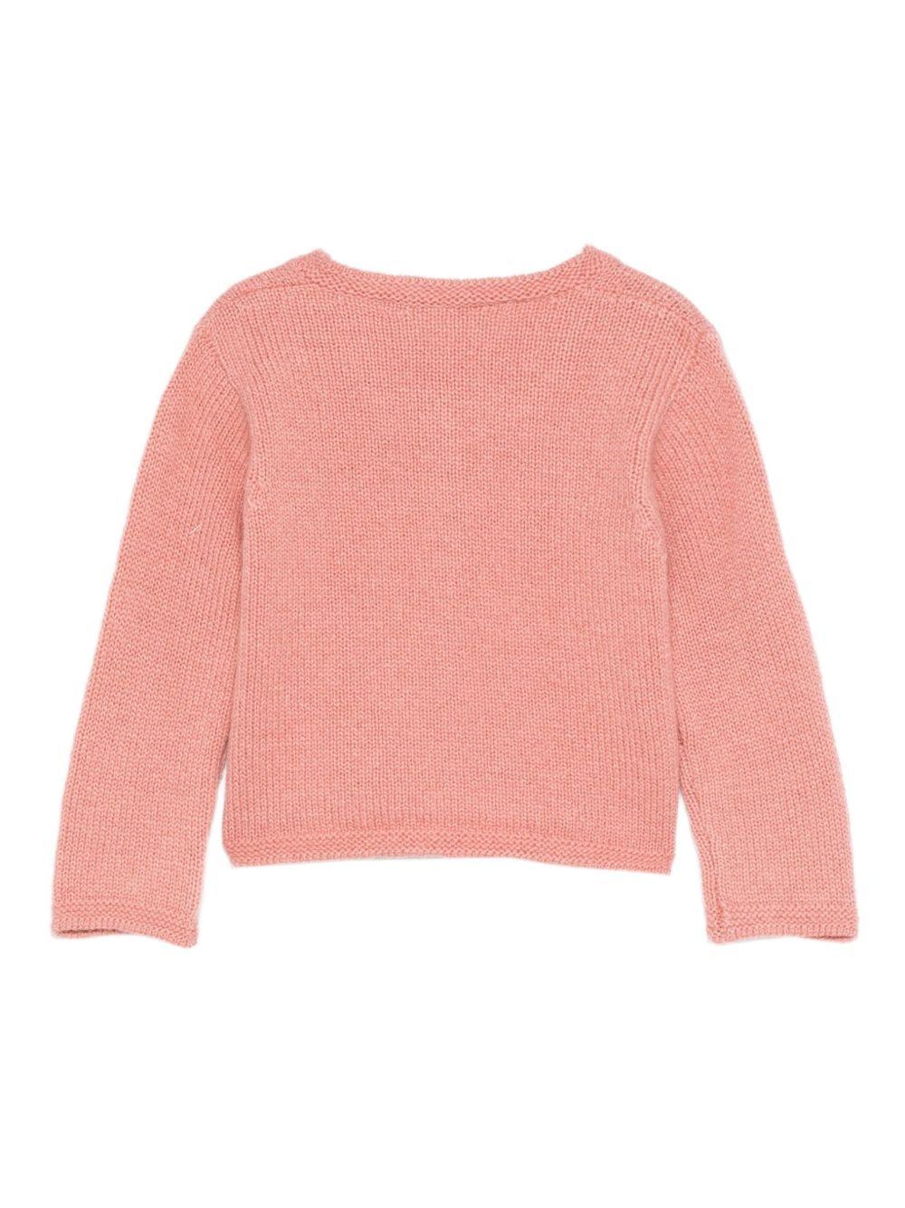 Cardigan per neonata Mariella Ferrari rosa con bottoni - Rubino Kids