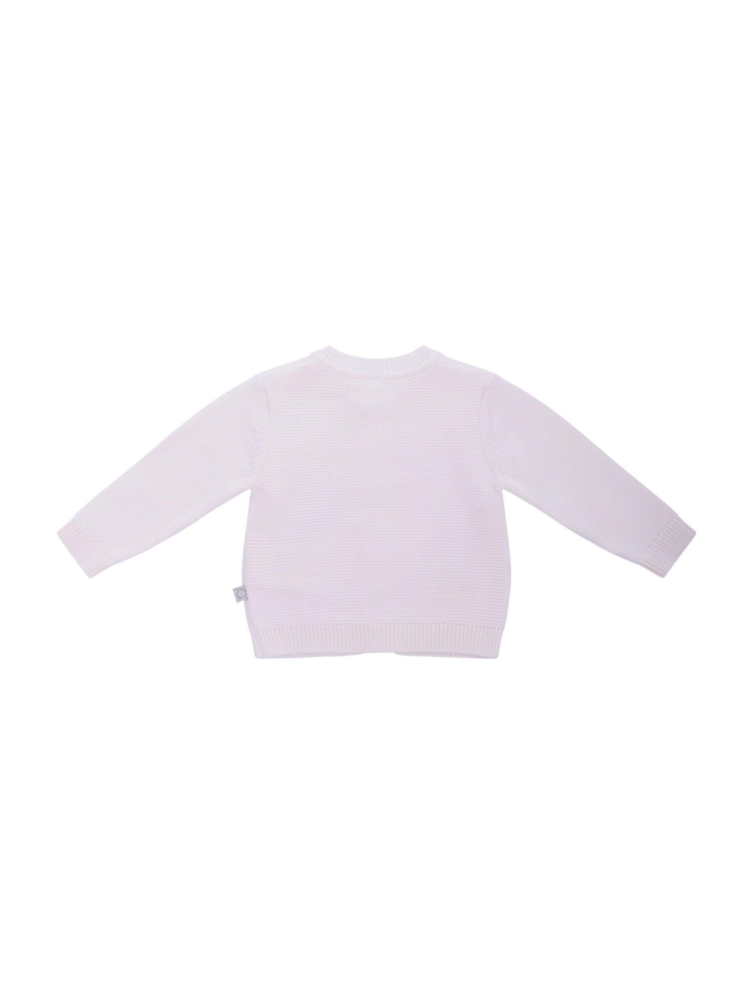 Cardigan per neonati Stella McCartney Kids bianco con ricamo cappelli da festa - Rubino Kids