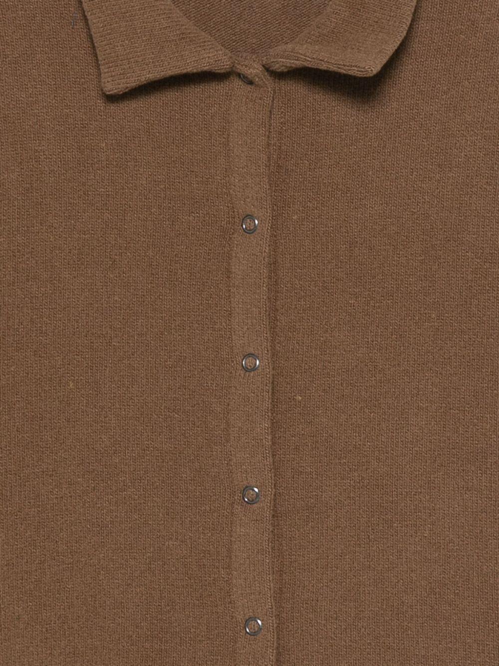 Cardigan per neonato Album Di Famiglia Kids marrone con colletto classico - Rubino Kids