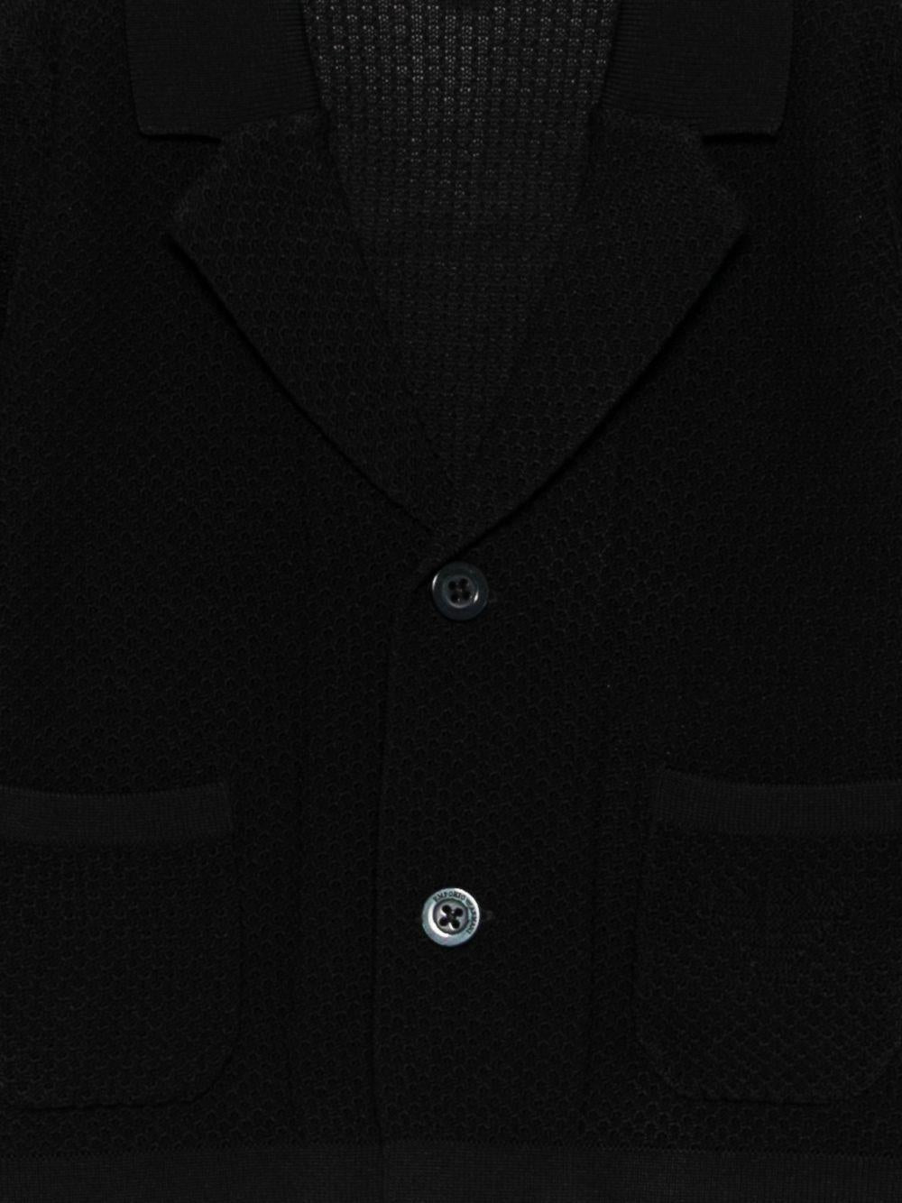 Cardigan per neonato Emporio Armani Kids blu con bottoni tascabili - Rubino Kids