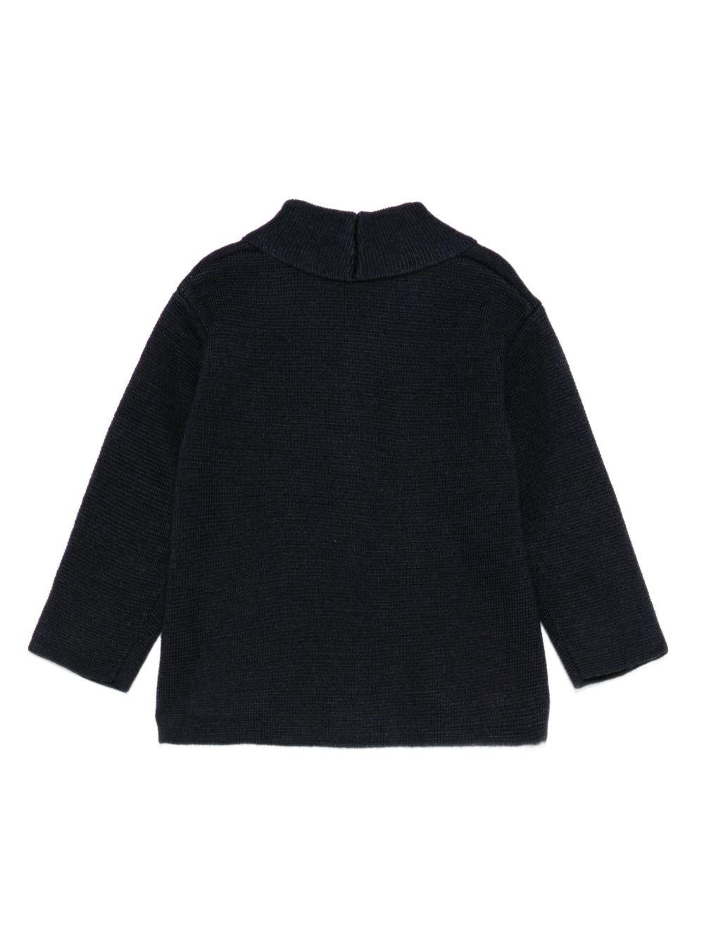 Cardigan per neonato Tartine Et Chocolate blu con tasche laterali applicate - Rubino Kids