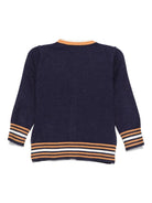 Cardigan per neonato TRUSSARDI JUNIOR blu con dettaglio a righe - Rubino Kids