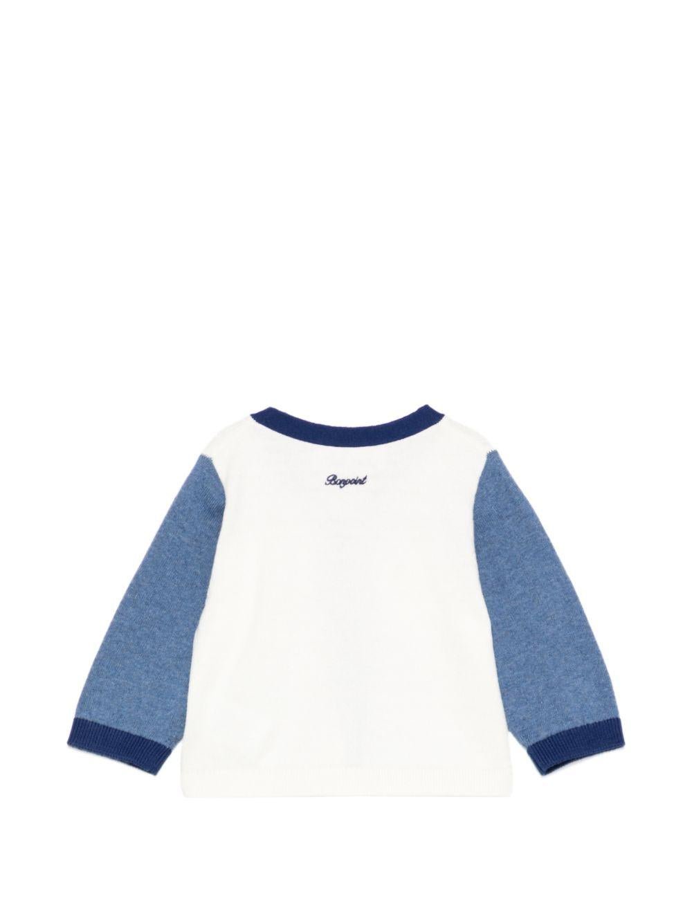 Cardigan Tahiel per neonato Bonpoint multicolor con design color - block - Rubino Kids