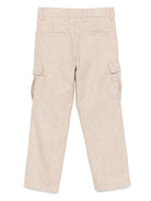 Cargo per bambino Eleventy Kids beige con motivo pied - de - poule - Rubino Kids