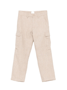 Cargo per bambino Eleventy Kids beige con motivo pied - de - poule - Rubino Kids