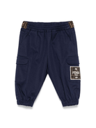 Cargo per neonato Fendi Kids blu con logo applicato - Rubino Kids