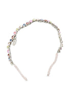 Cerchietto per bambina Monnalisa multicolore con strass - Rubino Kids