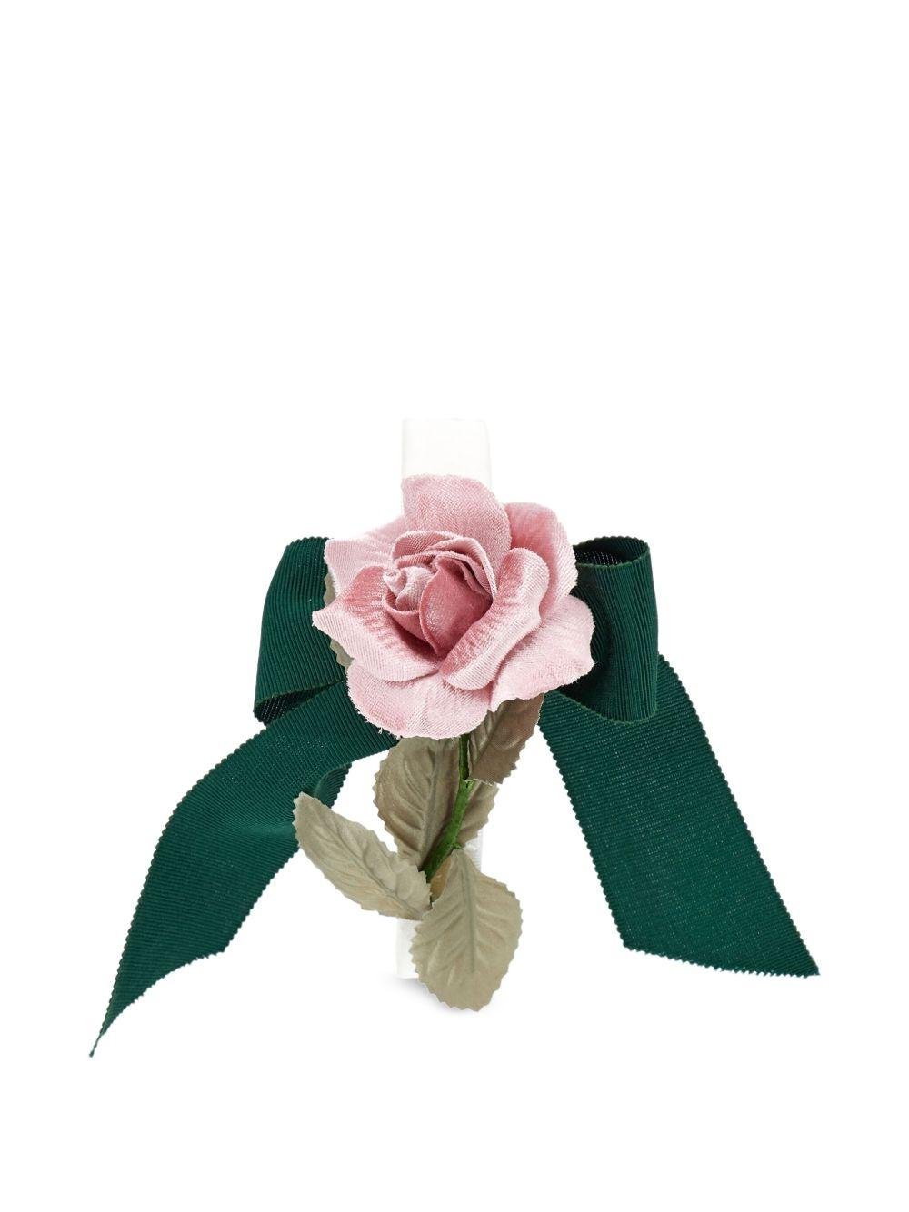 Cerchietto per bambina Monnalisa verde con decorazione a fiori - Rubino Kids