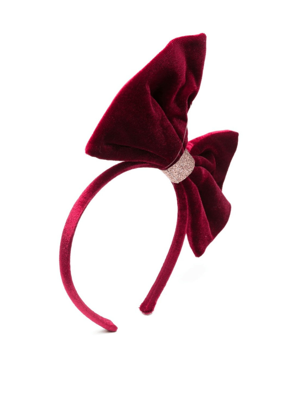 Cerchietto per capelli per bambina Mimi & Lula rosso con fiocco - Rubino Kids