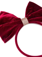 Cerchietto per capelli per bambina Mimi & Lula rosso con fiocco - Rubino Kids