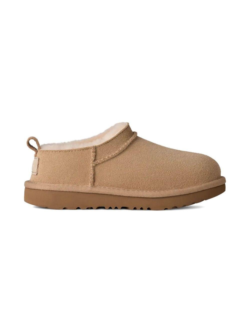 Ciabatte Classic Micro per bambina UGG Kids beige con design slip - on - Rubino Kids