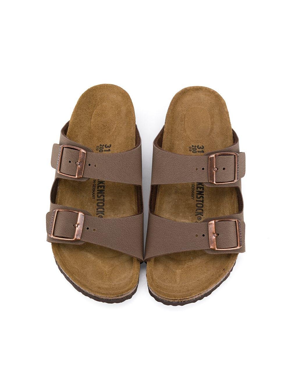 Ciabatte per bambini Birkenstock Kids marrone con fibbia - Rubino Kids