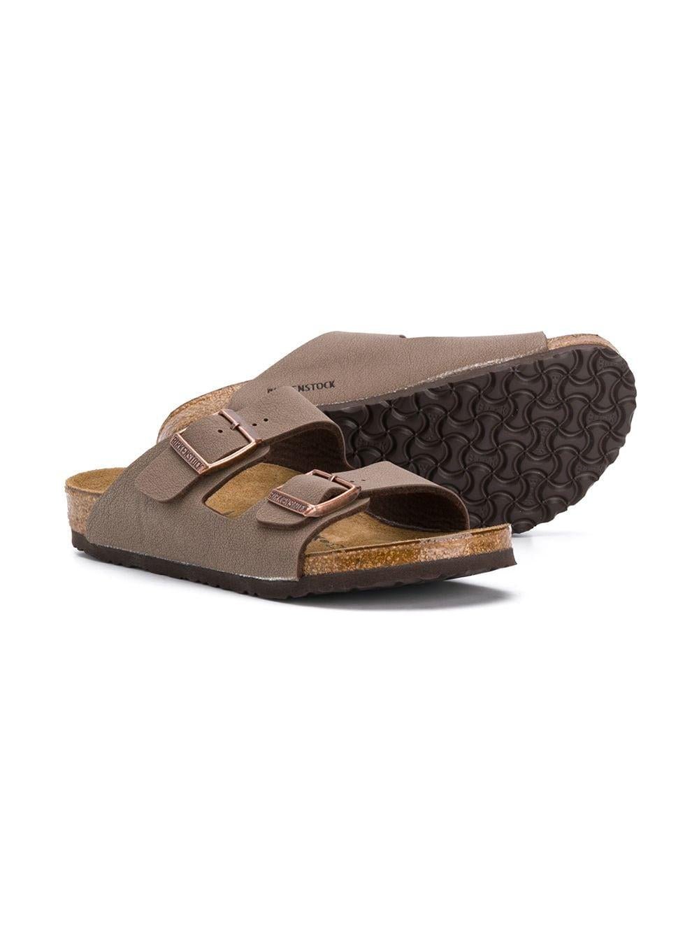 Ciabatte per bambini Birkenstock Kids marrone con fibbia - Rubino Kids